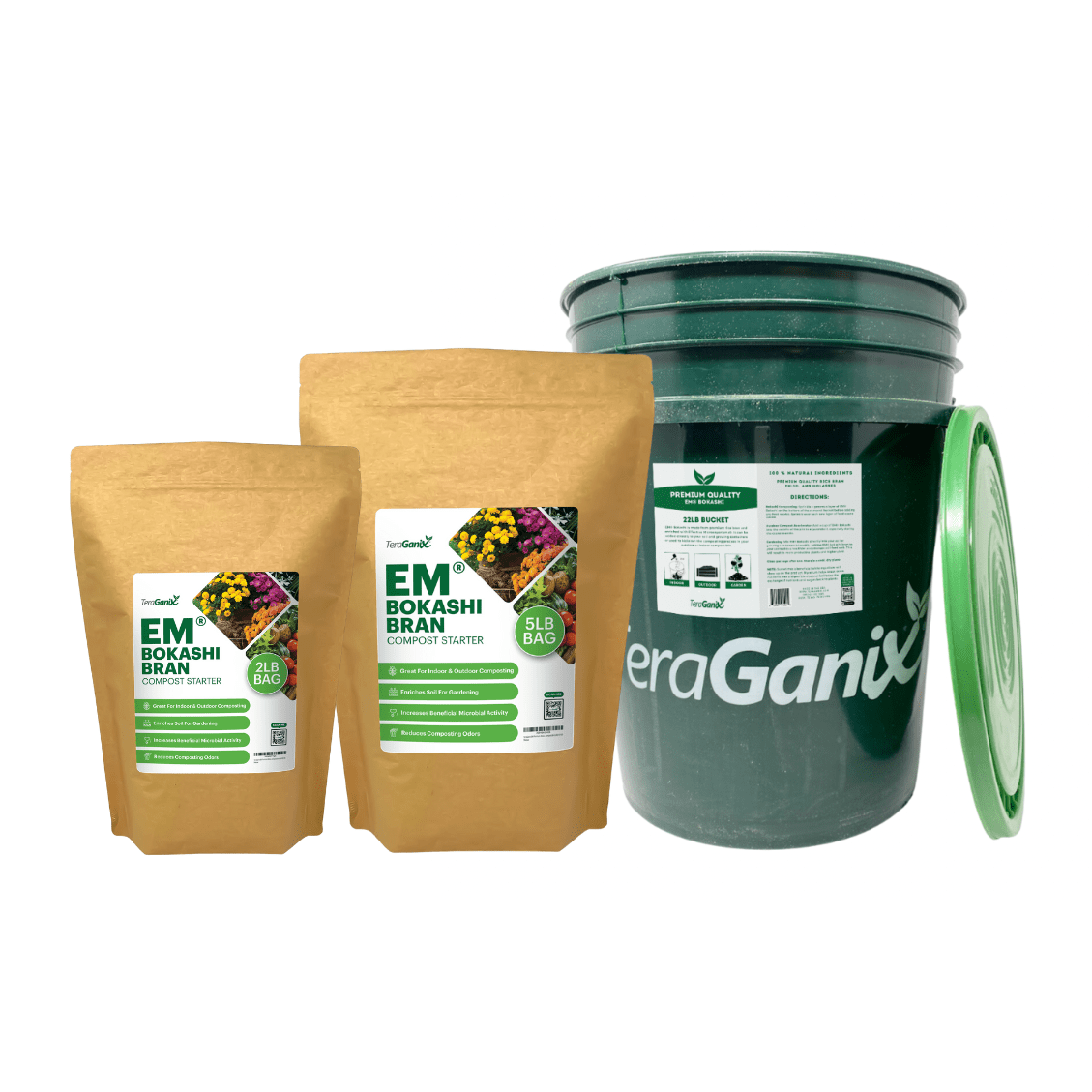 TeraGanix Bokashi EM Premium Bokashi Compost Starter
