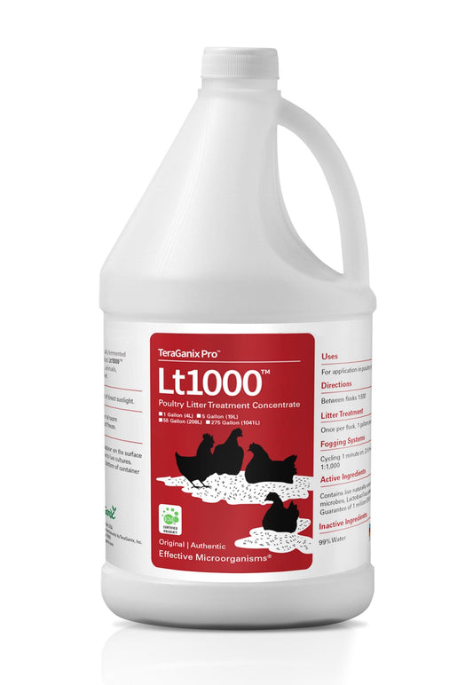 TeraGanix Chicken 1 gallon Lt1000 Poultry House Cleaning solution,  1 Gallon Bottle