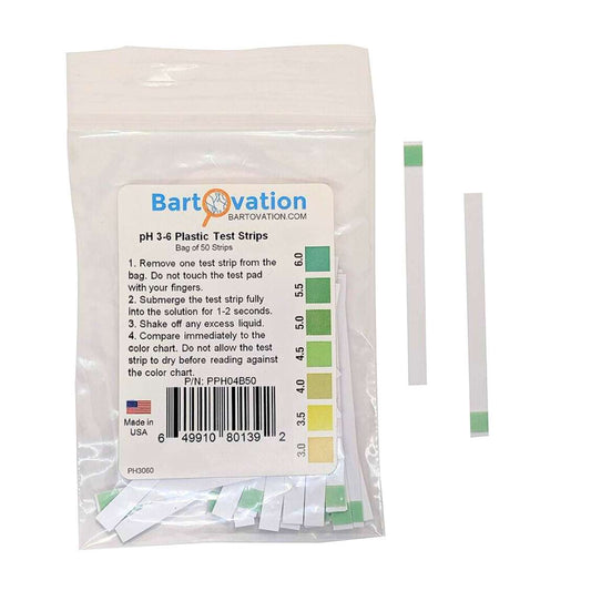 TeraGanix ph Testing Strips pH 3-6 Short Range Test Strips