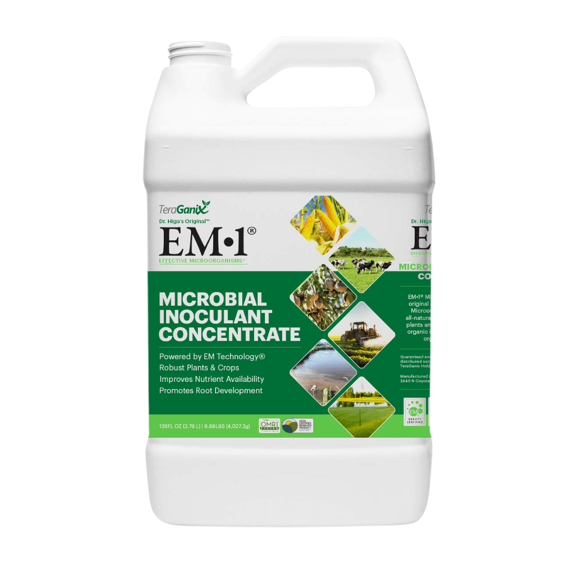 TeraGanix Soil Amendment 1 Gallon EM-1 Microbial Inoculant Soil Amendment