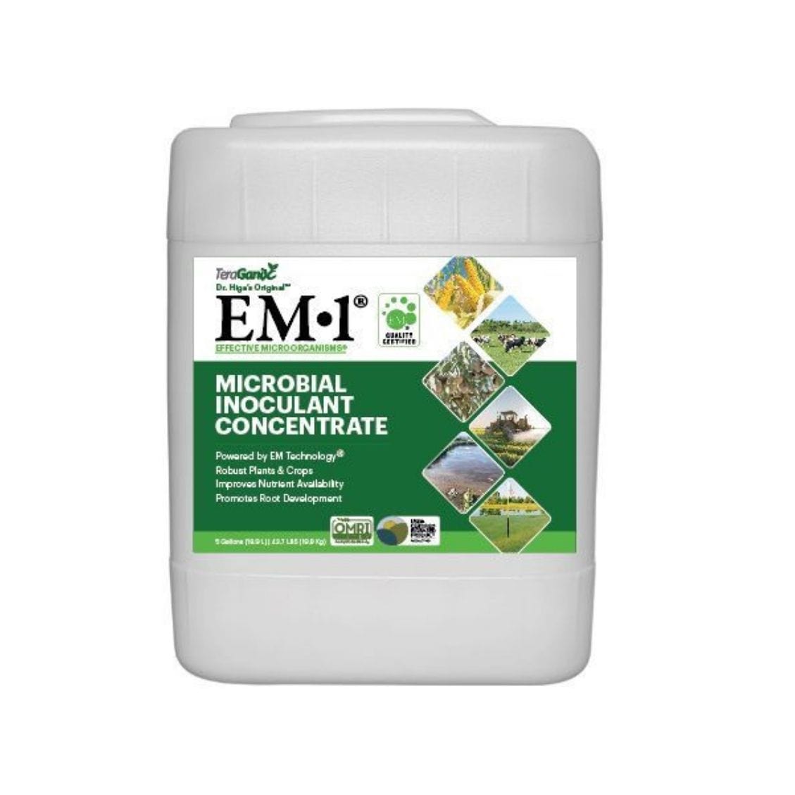 TeraGanix Soil Amendment 5 Gallon EM-1 Microbial Inoculant Soil Amendment